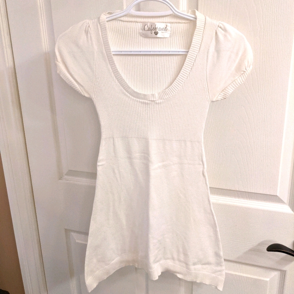 3 for $15 White ribbed top
